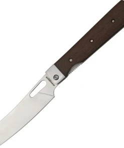 Boker Magnum Outdoor Cuisine III 01MB432, 4.75" 440 Stainless Steel Satin Plain Blade, Brown Rosewood Handles