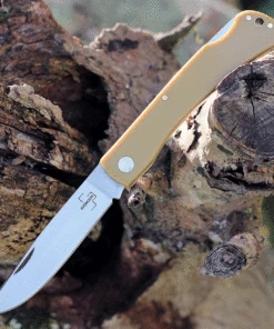 Boker Plus Rangebuster - Yellow Polymer (3.5" High Carbon Satin) 01BO020