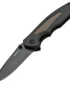 Boker Plus Gemini NGA BK Coyote 01BO505, 3.5" D2 Steel Black Plain Blade, Black/Coyote Handle