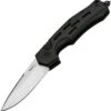 Boker Plus Thunder Storm Button Lock 01BO792N, 2.83" AUS-8 Plain Blade, Black Aluminum Handle