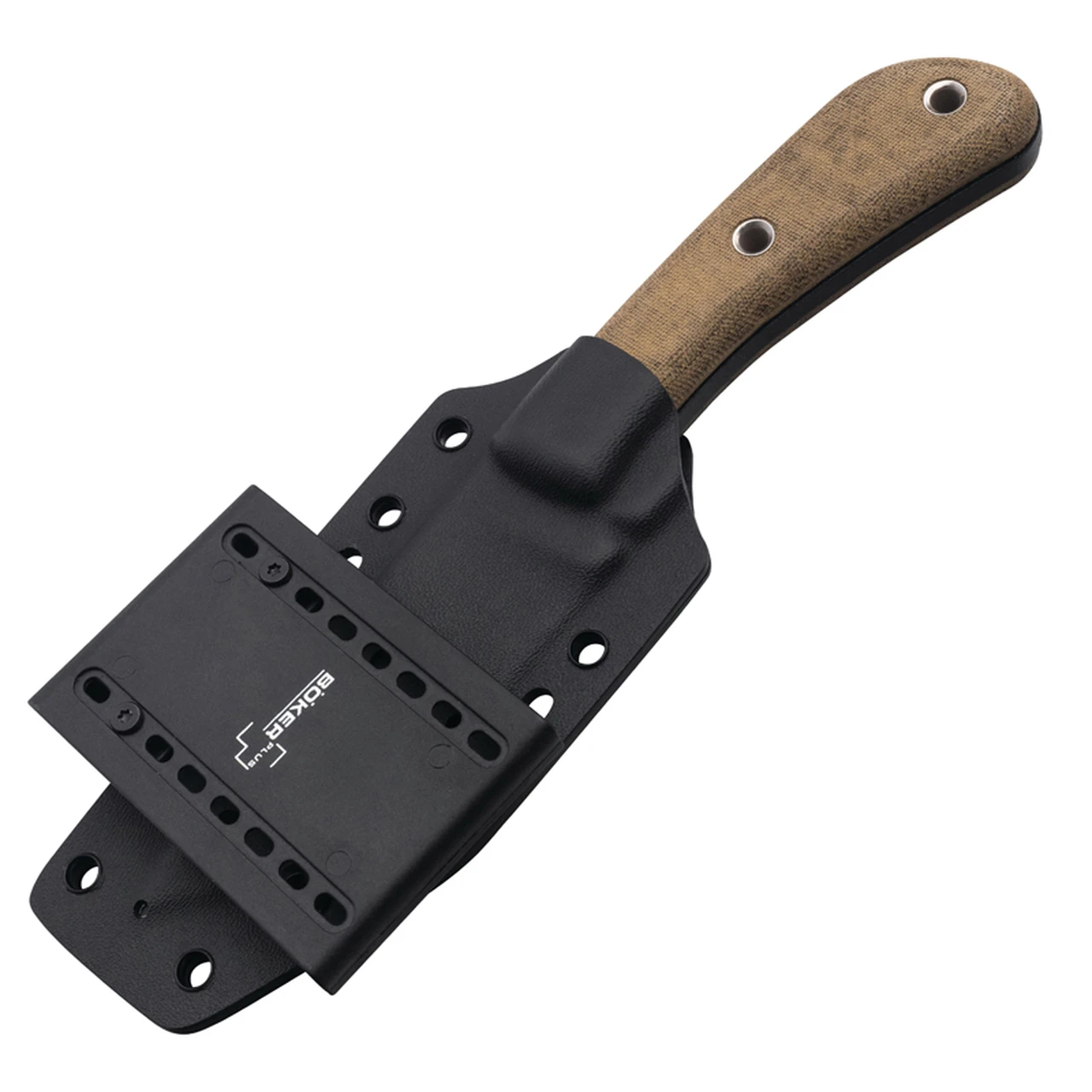 Boker Plus Little Rok - Brown Micarta (4" SK-85 Blk) Blk Kydex 02BO026 3 Boker Plus Little Rok - Brown Micarta (4" SK-85 Blk) Blk Kydex 02BO026 - Image 3