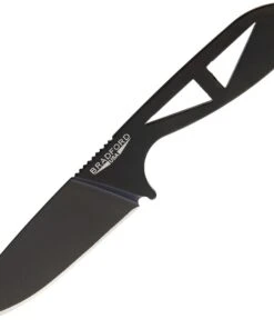 Bradford Knives G-Necker BRADGNDLC, 5.63" Overall, 2.75" Elmax Black DLC Coated Plain Drop Point Neck Knife
