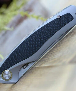 Bestech T1706B Predator, 3.6" CPM-S35VN Plain Blade, Gray Titanium Handle w/Carbon Fiber Inlay -Knifeworks Sales Store BT1706B.4 20165.1588780902