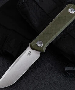 Bestech Hedron Fixed Blade - OD Green G-10 (3.75" D2 SW) BFK02B