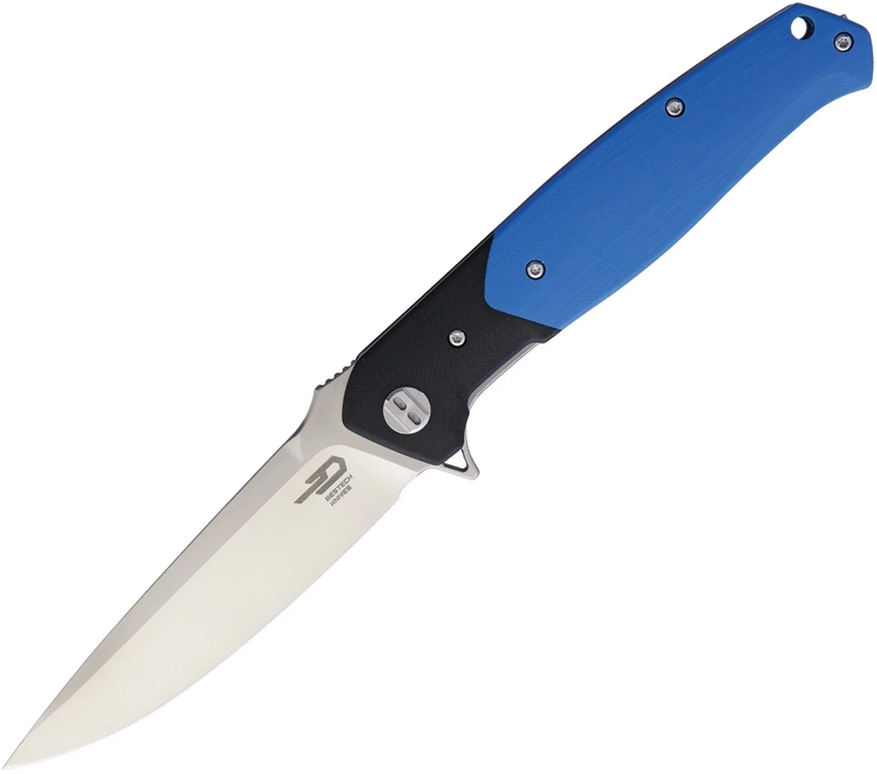Bestech Knives G03D Swordfish, 4" D2 Plain Blade, Black & Blue G-10 Handle 1 Bestech Knives G03D Swordfish, 4" D2 Plain Blade, Black & Blue G-10 Handle