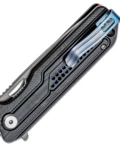 Bestech Knives Circuit BG35A-2, 3.25" K110 Gray Titanium Coated Drop Point Blade, Black Milled G-10 Handle -Knifeworks Sales Store BTKG35A2 2 56397.1618506543