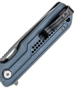 Bestech Knives Circuit BG35B-2, 3.25" K110 Gray Titanium Coated Drop Point Blade, Blue (Gray) Milled G-10 Handle -Knifeworks Sales Store BTKG35B2 1 19453.1618506807