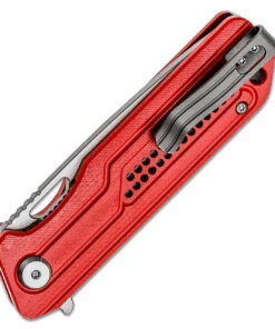 Bestech Knives Circuit BG35C-1, 3.25" K110 Satin Drop Point Blade, Red Milled G-10 Handle -Knifeworks Sales Store BTKG35C1 1 10588.1618506375