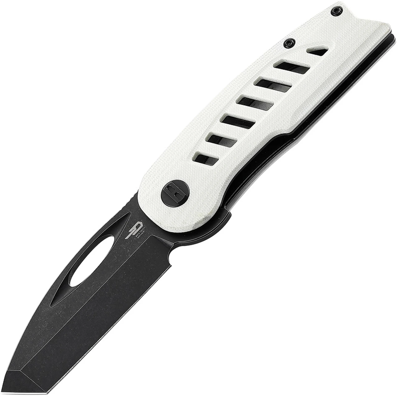 Bestech Knives Explorer - White G-10 (2.87" Black D2) BG37E 1 Bestech Knives Explorer - White G-10 (2.87" Black D2) BG37E