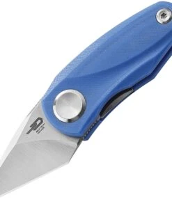 Bestech Tulip Front Flipper - Blue G10 (1.5" 14C28N SW) BG38D