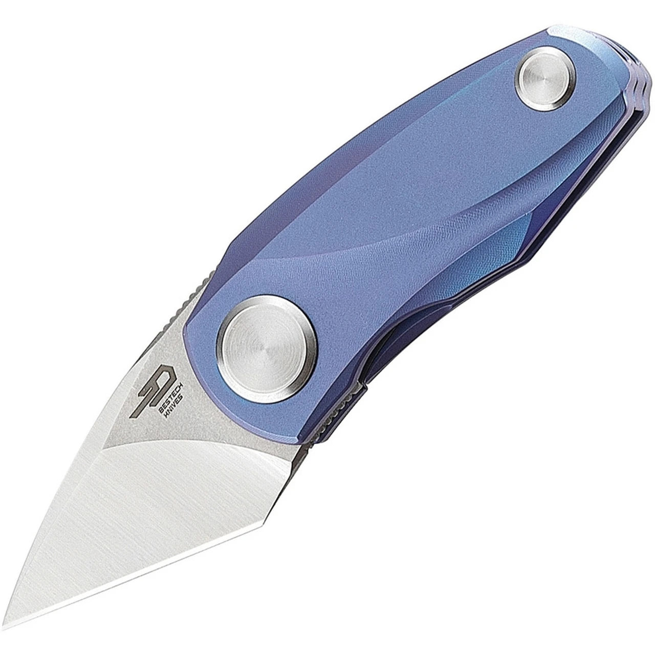 Boker Bestech Tulip Ball Lock 1912B, 1.25" Bohler M390 Kiridashi Blade, Blue Titanium Handle 1 Boker Bestech Tulip Ball Lock 1912B, 1.25" Bohler M390 Kiridashi Blade, Blue Titanium Handle