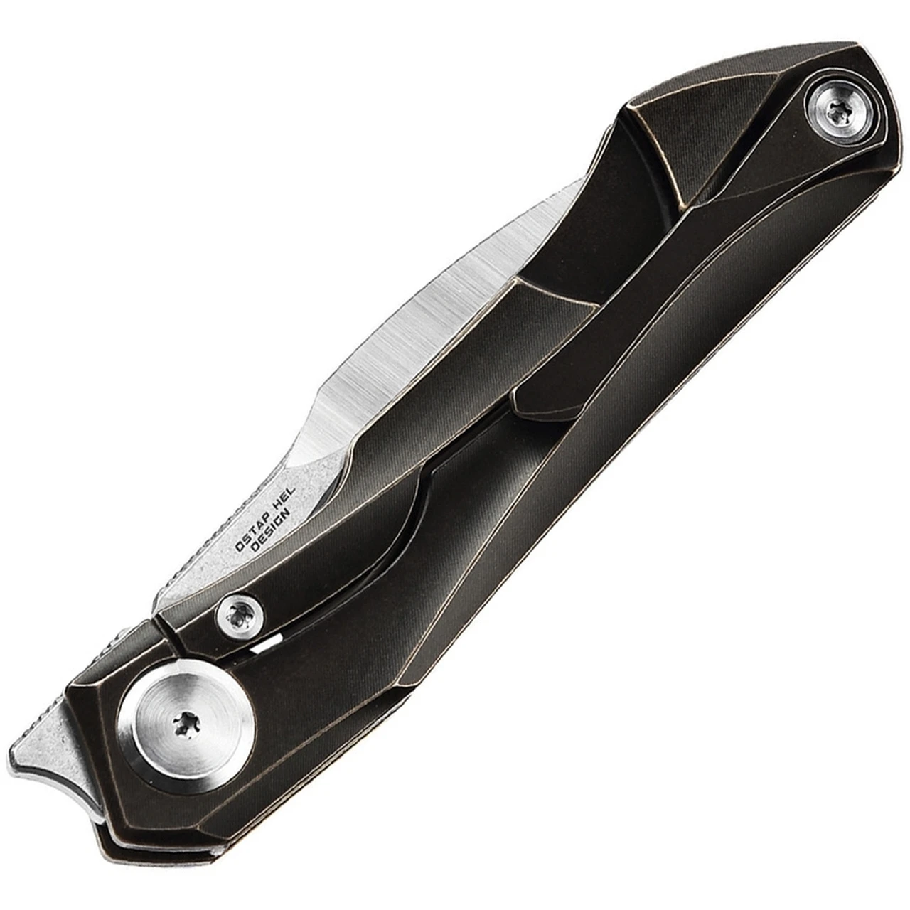 Bestech Knives Ivy BT2004A Flipper Knife, 3" S35VN Satin Hawkbill Blade, Black Titanium Handles 2 Bestech Knives Ivy BT2004A Flipper Knife, 3" S35VN Satin Hawkbill Blade, Black Titanium Handles - Image 2