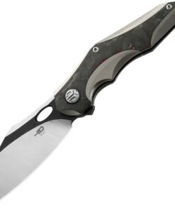 Bestech Knives Nogard Gray & Red CF (3.38" M390 Two-Tone) BT2105C