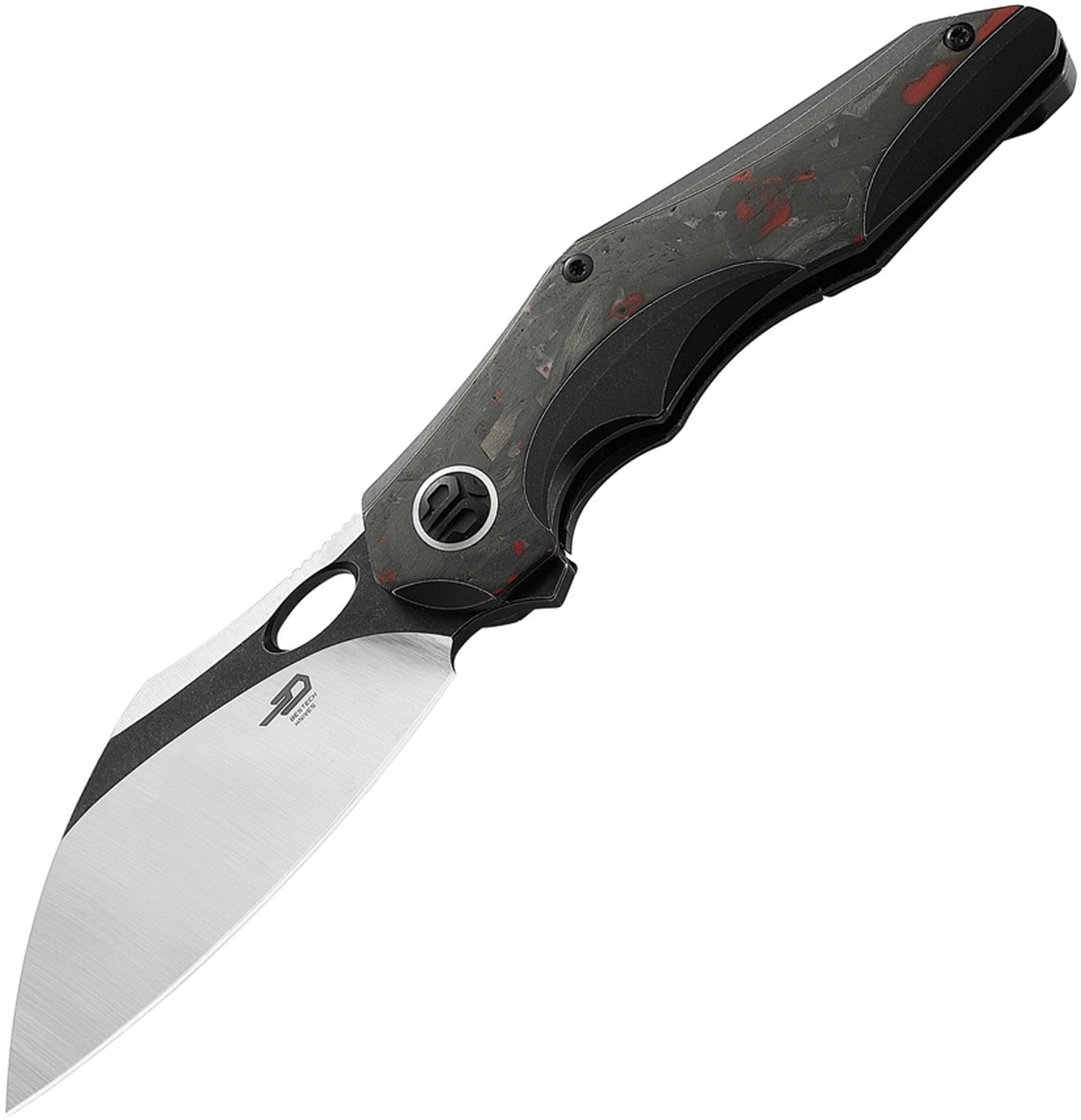 Bestech Knives Nogard Black & Red CF (3.38" M390 Two-Tone) BT2105D 1 Bestech Knives Nogard Black & Red CF (3.38" M390 Two-Tone) BT2105D