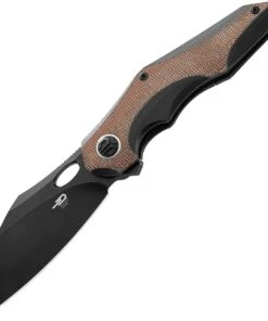 Bestech Knives Nogard Natural Ti Micarta (3.38" M390 Black) BT2105E