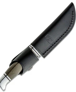 Buck Knives Woodsman Pro Fixed Blade 102GRS1, 4" CPM-S35VN Satin Plain Blade, Green Canvas Micarta Handle -Knifeworks Sales Store BU102GRS1 2 08182.1619723522