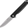 Buck Knives Langford 0251BKS, 3.375" 7Cr Satin Drop Point Plain Blade, Black G-10 Handles