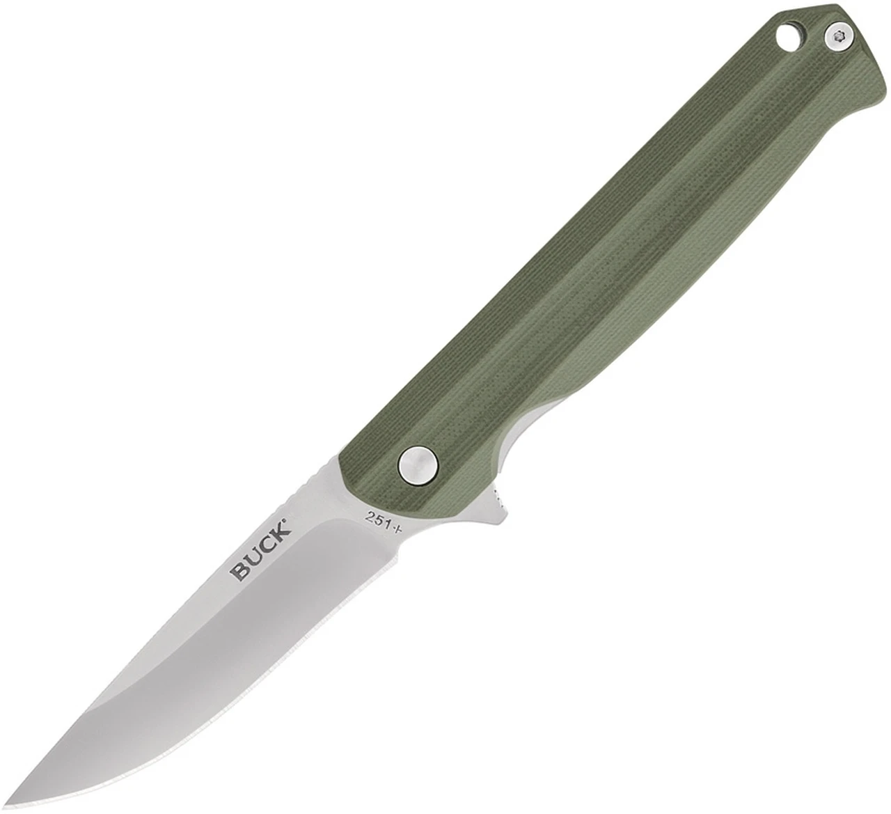 Buck Knives Langford 0251GRS, 3.375" 7Cr Stainless Steel Satin Drop Point Blade, Green G-10 Handle 1 Buck Knives Langford 0251GRS, 3.375" 7Cr Stainless Steel Satin Drop Point Blade, Green G-10 Handle