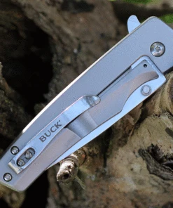 Buck Knives Odessa 0254SSS, 3.125" 7Cr Stainless Steel Satin Drop Point Blade, Gray Stainless Steel Handles -Knifeworks Sales Store BU254SS.2 91865.1625858471