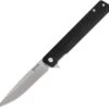 Buck Knives Decatur 0256BKS, 3.63" 7Cr Stainless Steel Satin Drop Point Blade, Black G-10 Handles