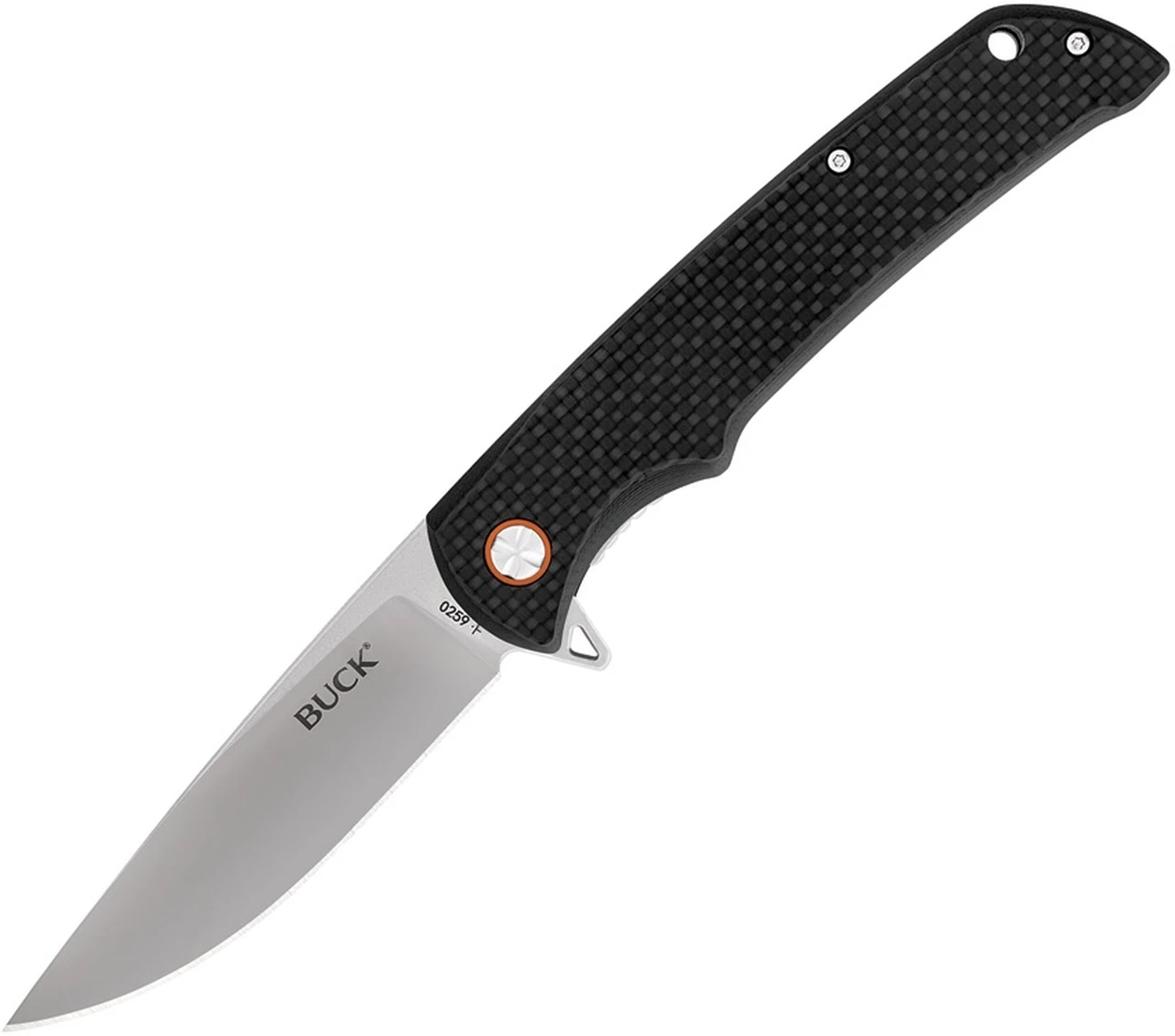 Buck Knives Haxby 0259CFS, 3.875" 7Cr Stainless Steel Satin Drop Point Blade, Carbon Fiber Handles 1 Buck Knives Haxby 0259CFS, 3.875" 7Cr Stainless Steel Satin Drop Point Blade, Carbon Fiber Handles
