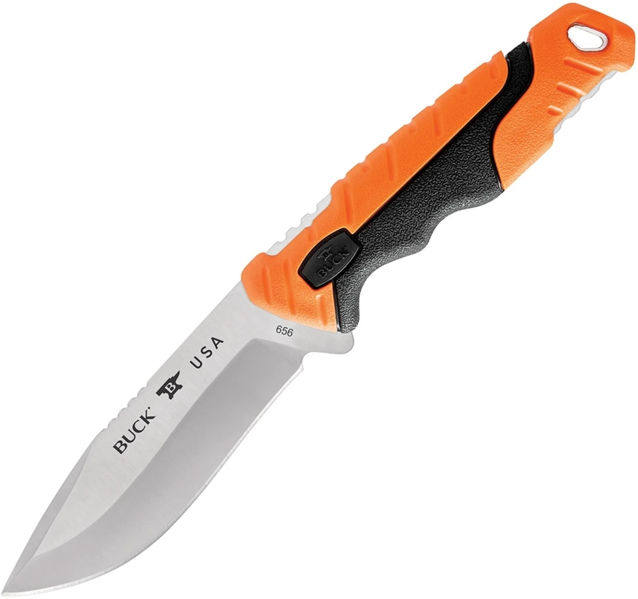 Buck Knives Buck 656 Orange Pursuit Pro Large Drop Point Fixed Blade, 4.5" S35VN Satin Drop Point Blade, Black & Orange Glass Filled Nylon Handle 1 Buck Knives Buck 656 Orange Pursuit Pro Large Drop Point Fixed Blade, 4.5" S35VN Satin Drop Point Blade, Black & Orange Glass Filled Nylon Handle