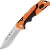 Buck Knives Buck 659 Orange Pursuit Pro Large Folding Drop Point, 3.5" S35VN Satin Drop Point Blade, Black & Orange Glass Filled Nylon Handle
