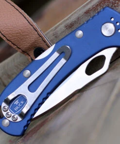 Buck Knives Buck Spitfire BSA 722BLXBSA, 3.25" 420HC Part Serrated Blade, Blue Aluminum w/ BSA Logo Handle 6 Buck Knives Buck Spitfire BSA 722BLXBSA, 3.25" 420HC Part Serrated Blade, Blue Aluminum w/ BSA Logo Handle -Knifeworks Sales Store BU722BLXBSA.3 53904.1612985239