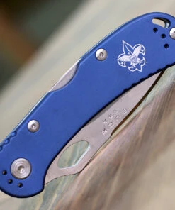 Buck Knives Buck Spitfire BSA 722BLXBSA, 3.25" 420HC Part Serrated Blade, Blue Aluminum w/ BSA Logo Handle 7 Buck Knives Buck Spitfire BSA 722BLXBSA, 3.25" 420HC Part Serrated Blade, Blue Aluminum w/ BSA Logo Handle -Knifeworks Sales Store BU722BLXBSA.4 63817.1612985239