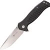 Steel Will Barghest F37-01, 4" D2 Satiin Plain Blade, Black G10 Handle