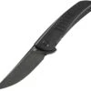 Bestech Knives Swift Linerlock G30D, 3.5" D2 Black Stonewashed Plain Blade, Black G10 Handle