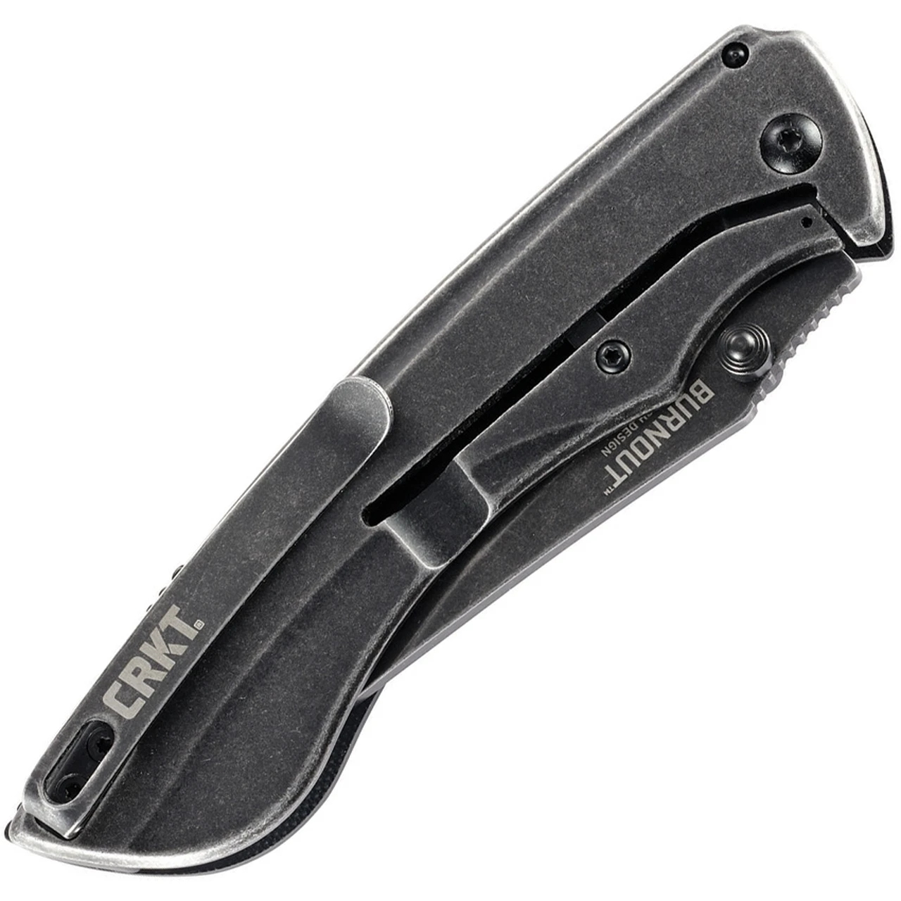 CRKT Burnout Framelock CR4123K, 3.660" 8Cr13mOV Plain Blade, Black Carbon Fiber G10 Base with 3Cr13 on the back Handle 2 CRKT Burnout Framelock CR4123K, 3.660" 8Cr13mOV Plain Blade, Black Carbon Fiber G10 Base with 3Cr13 on the back Handle - Image 2