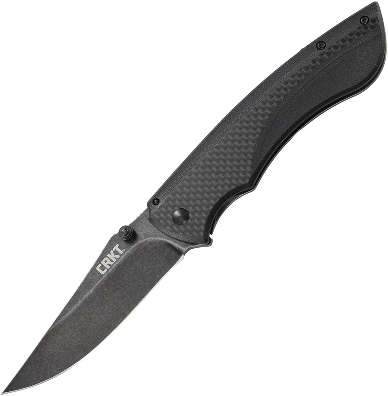 CRKT Burnout Framelock CR4123K, 3.660" 8Cr13mOV Plain Blade, Black Carbon Fiber G10 Base with 3Cr13 on the back Handle 1 CRKT Burnout Framelock CR4123K, 3.660" 8Cr13mOV Plain Blade, Black Carbon Fiber G10 Base with 3Cr13 on the back Handle