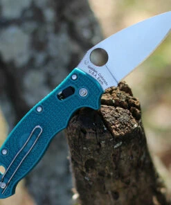 Spyderco Knives Spyderco Manix 2 Lightweight CPM SPY27 - C101PCBL2, 3.37" CPM SPY27 Satin Plain Blade, Blue FRCP Handle -Knifeworks Sales Store C101PCBL2.1 05468.1608667541