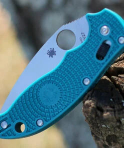 Spyderco Knives Spyderco Manix 2 Lightweight CPM SPY27 - C101PCBL2, 3.37" CPM SPY27 Satin Plain Blade, Blue FRCP Handle -Knifeworks Sales Store C101PCBL2.2 65271.1608667541