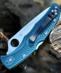 Spyderco Knives Spyderco Endura K390 Lightweight C10FPK390, 3.8" K390 Steel Plain Blade, Blue FRN Handle. -Knifeworks Sales Store C10FPK390.1 87240.1605297517