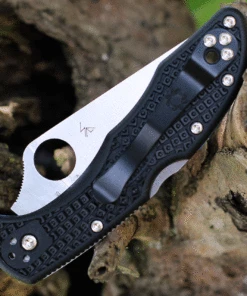 Spyderco Knives Spyderco Delica Thin Blue Line 2.90" Satin Black FRN C11FBKBL -Knifeworks Sales Store C11FPSBKBL.3 96345.1626886025