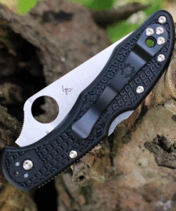 Spyderco Knives Spyderco Delica Thin Red line 2.90" Satin Black FRN C11FBKRD -Knifeworks Sales Store C11FPSBKRD.3 92004.1626812945