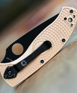 Spyderco Knives Spyderco Tenacious Lightweight, C122PSTNBK, 3.39" 8Cr13MoV Partially Serrated Black Blade, Tan FRN Handle 7 Spyderco Knives Spyderco Tenacious Lightweight, C122PSTNBK, 3.39" 8Cr13MoV Partially Serrated Black Blade, Tan FRN Handle -Knifeworks Sales Store C122PTNBK.2 28803.1610400525.1280.1280 49374.1616702873
