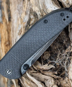 CIVIVI Knives CIVIVI Badlands Vagabond C2019DS-1, 3.25" Black Hand Rubbed Damascus Drop Point Blade, Twill Carbon Fiber Handles -Knifeworks Sales Store C2019DS1 3 18746.1628004187