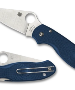 Spyderco Knives Spyderco Para 3 Lightweight C223PCBL, 2.92" CPM SPY27 Satin Plain Blade, Blue FRN Handle -Knifeworks Sales Store C223PCBL Both 60200.1641419787