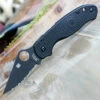 Spyderco Knives Spyderco Para 3 Lightweight C223SBBK, 2.92" CTS BD1N Black Serrated Blade, Black FRN Handle