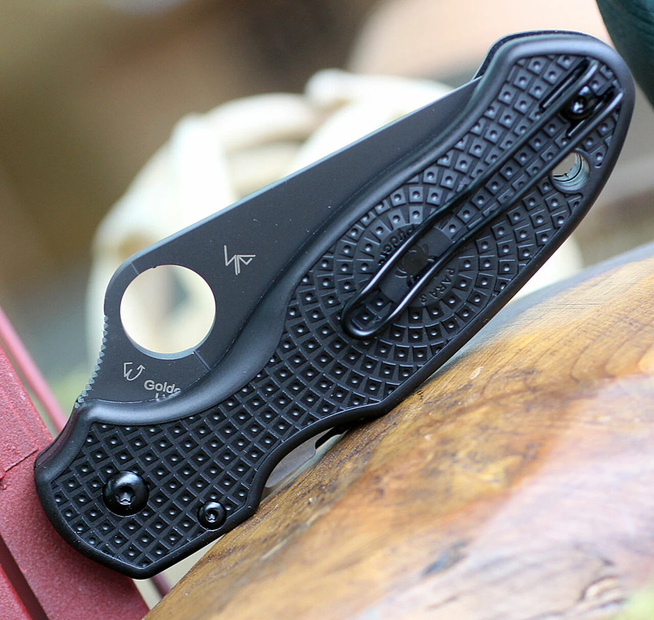 Spyderco Knives Spyderco Para 3 Lightweight C223SBBK, 2.92" CTS BD1N Black Serrated Blade, Black FRN Handle 4 Spyderco Knives Spyderco Para 3 Lightweight C223SBBK, 2.92" CTS BD1N Black Serrated Blade, Black FRN Handle - Image 4