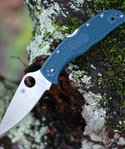 Spyderco Knives Spyderco Endela Lightweight Blue FRN (3.4" K390 Satin) C243FPK390