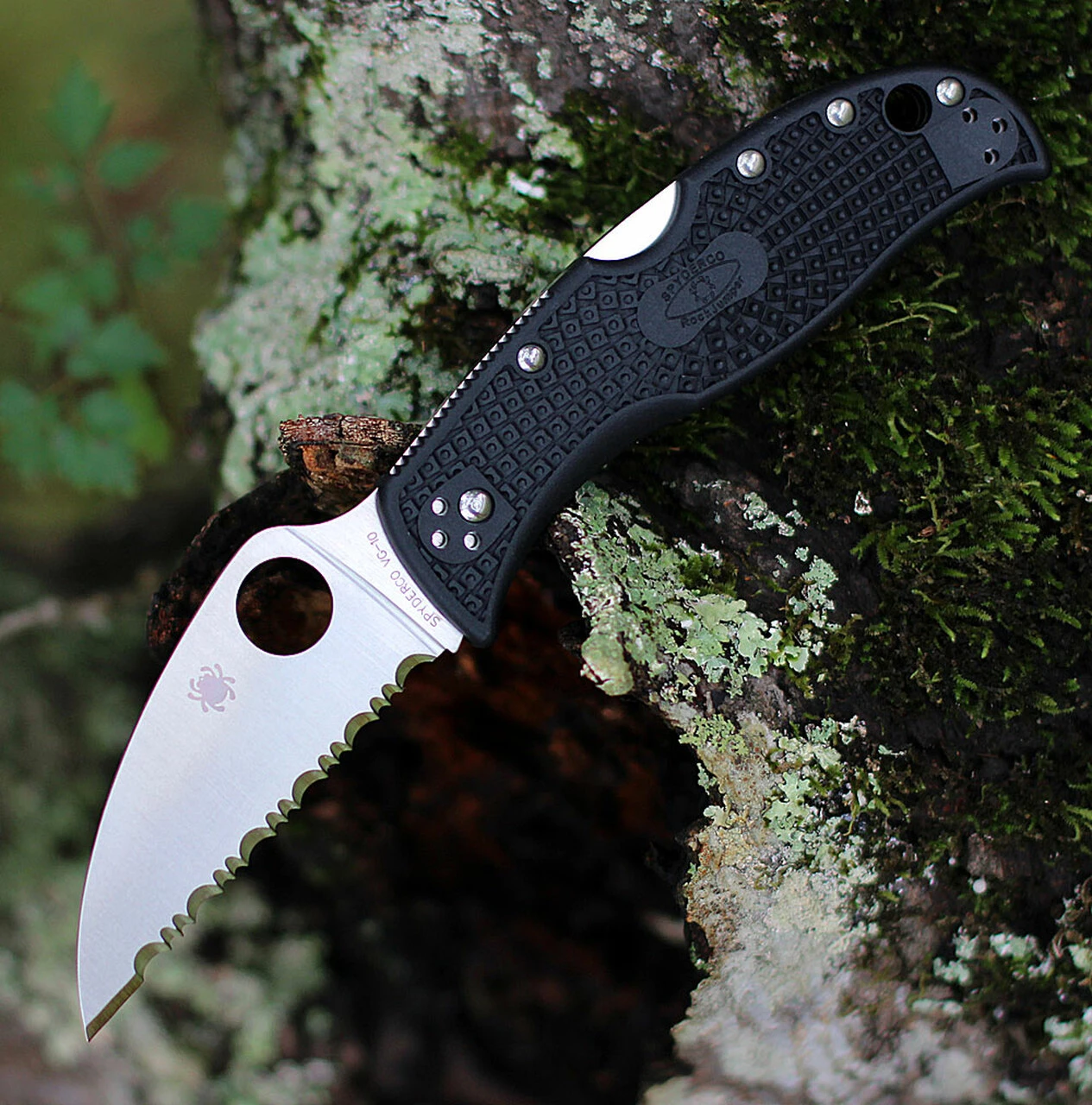 Spyderco Knives Spyderco RockJumper C254SBK, 3.08" VG-10 SpyderEdge Blade, Black FRN Handle 1 Spyderco Knives Spyderco RockJumper C254SBK, 3.08" VG-10 SpyderEdge Blade, Black FRN Handle