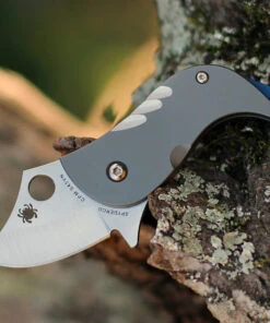 Spyderco Knives Spyderco Pochi - Ti Bead Blast (1.6" CPM S45VN Satin) C256TIP