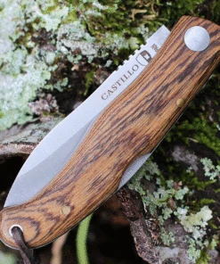 Castillo Knives Muralla Folding Lockback, C2BOW, 3.5" Sandvik 14C28N Plain Blade, Bocote Wood Handle -Knifeworks Sales Store C2BOW.2 93953.1636051195