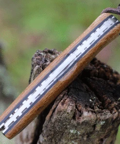 Castillo Knives Muralla Folding Lockback, C2WBM, 3.5" Sandvik 14C28N Plain Blade, Wheat Brown Micarta Handle -Knifeworks Sales Store C2WBM.3 31410.1636050241