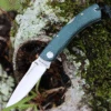 Castillo Knives Torre Lockback Folding, C3JGM, 3" Sandvik 14C28N Blade, Juniper Green Micarta Handles