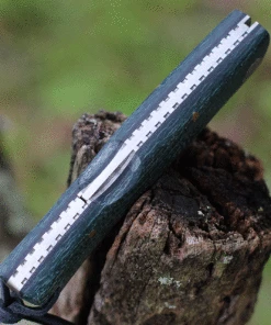 Castillo Knives Torre Lockback Folding, C3JGM, 3" Sandvik 14C28N Blade, Juniper Green Micarta Handles -Knifeworks Sales Store C3JGM.3 60982.1636042558